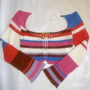 COLORFUL BEACHY CROTCHET SHRUG